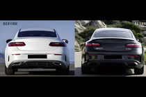 Mercedes E-class coupe C238 2016-2024 Kit carrozzeria restyling stile AMG E63 2024 foto 3