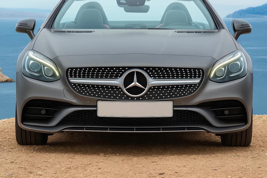 Mercedes SLC R172 2016-2020 Griglia Anteriore Diamond Silver Image