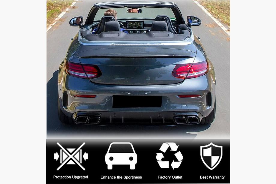 Mercedes C-class W205 2014-2021 Spoiler (Cabrio, Carbonio) Foto 3