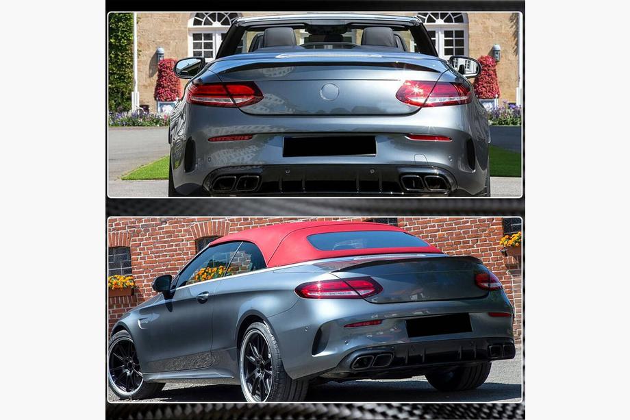 Mercedes C-class W205 2014-2021 Spoiler (Cabrio, Carbonio) Foto 4