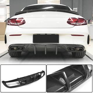 Diffusore Posteriore Paraurti V1 per Coupe/Cabriolet C63 AMG 2015-2019 Carbonio foto 1