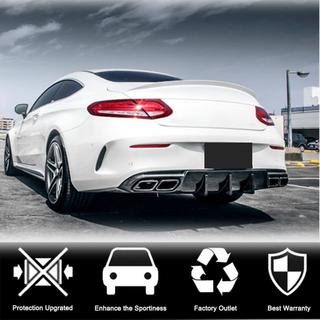 Diffusore Posteriore Paraurti V1 per Coupe/Cabriolet C63 AMG 2015-2019 Carbonio foto 3
