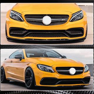 Labbro anteriore V1 per paraurti (Coupé/Cabriolet C63 AMG 2015-2019, Carbonio) foto 3