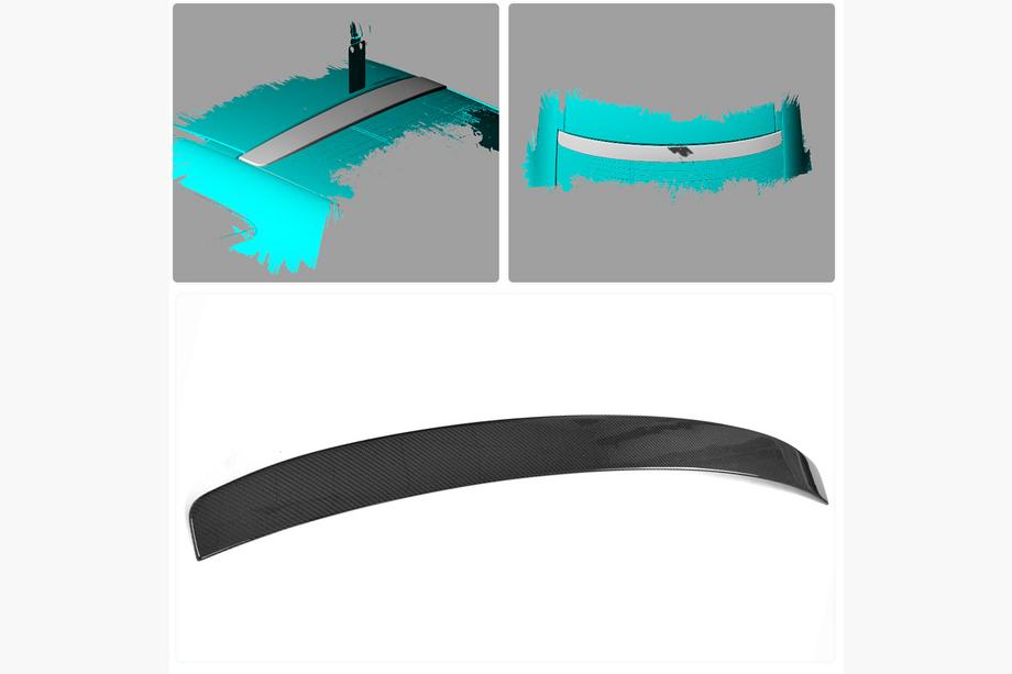 Mercedes C-class W205 2014-2021 Spoiler V2 (per Coupé 2015-2019, Carbonio) Foto 2