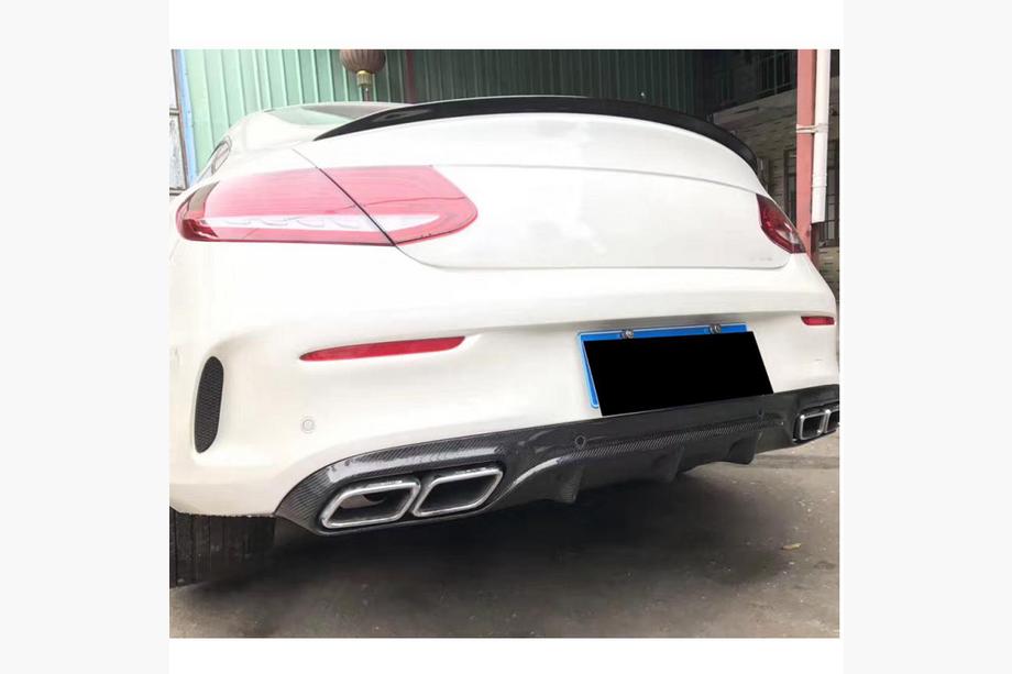 Mercedes C-class W205 2014-2021 Spoiler V3 (per Coupé 2015-2019, Carbonio) Foto 2