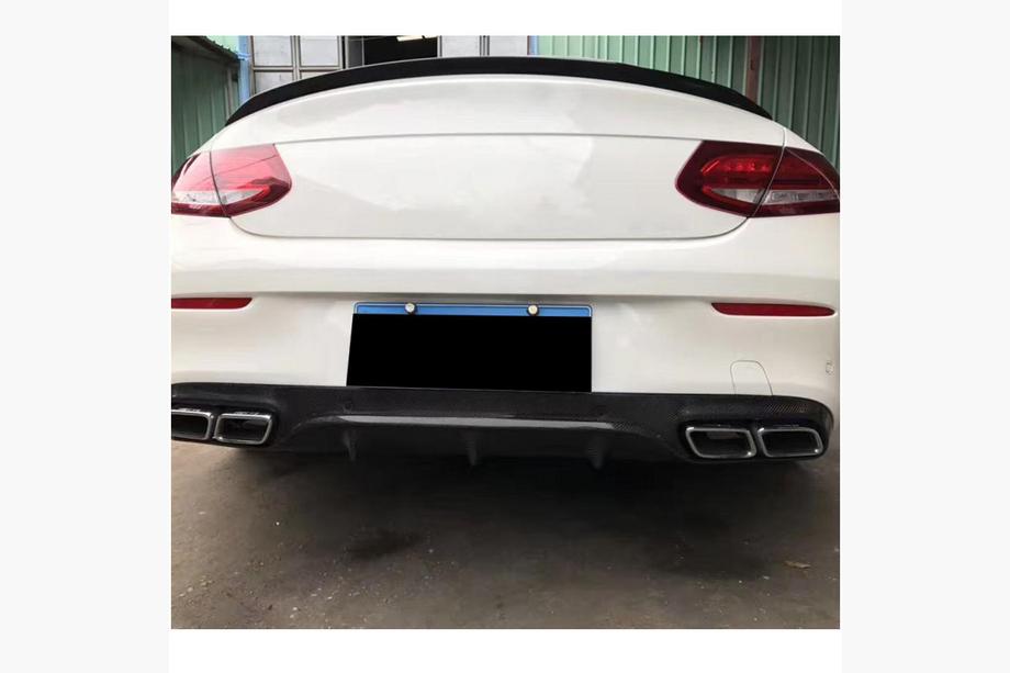Mercedes C-class W205 2014-2021 Spoiler V3 (per Coupé 2015-2019, Carbonio) Foto 3