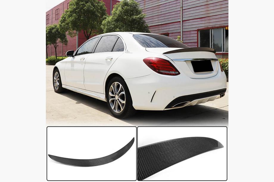 Mercedes C-class W205 2014-2021 Spoiler V2 (per SD 2015-2019, Carbonio) Image