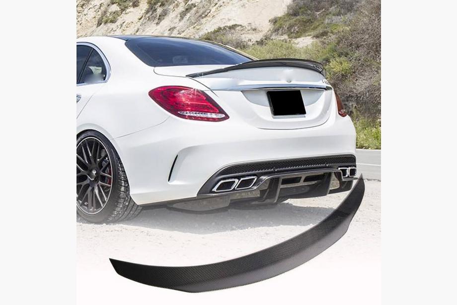 Mercedes C-class W205 2014-2021 Spoiler V4 (per SD 2015-2021, Carbonio) Image
