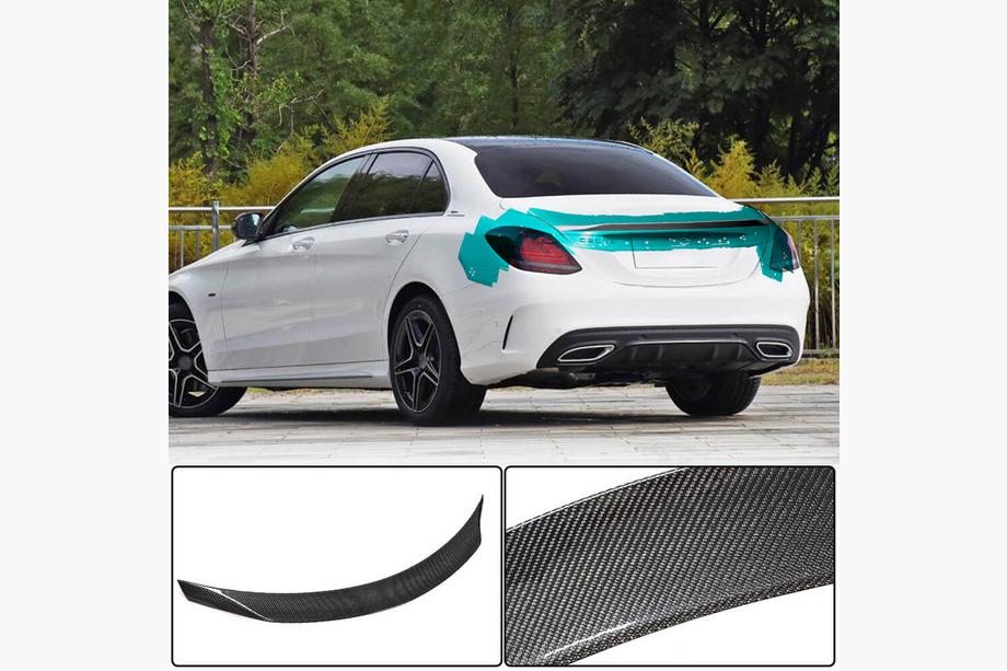 Mercedes C-class W205 2014-2021 Spoiler V5 (per SD 2015-2021, Carbonio) Image