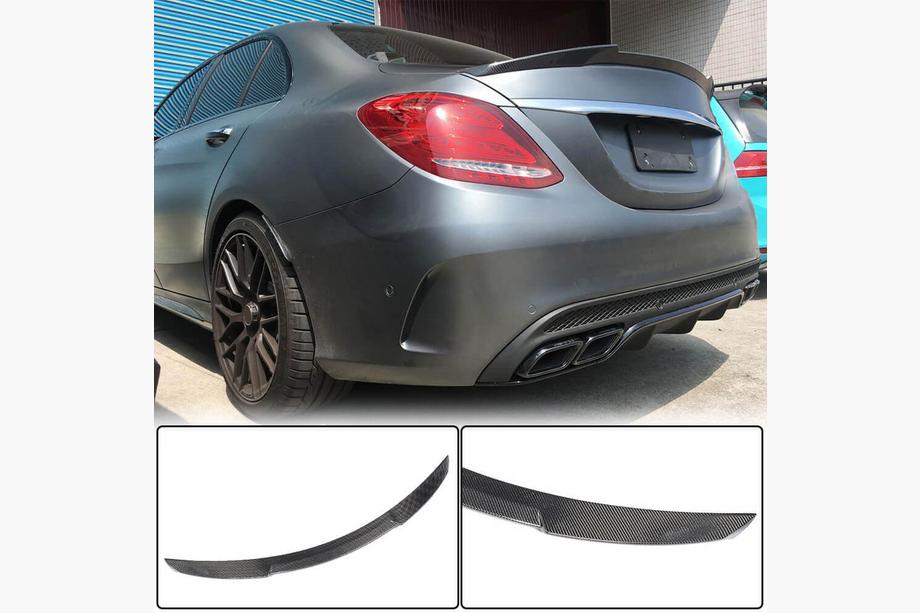 Mercedes C-class W205 2014-2021 Spoiler V6 (per SD 2015-2021, Carbonio) Image