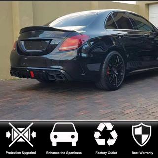 Diffusore posteriore con terminali di scarico (per SD C43 AMG 2015-2019, Carbonio) foto 2