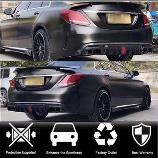 Diffusore posteriore con terminali di scarico (per SD C43 AMG 2015-2021, Carbonio) foto 2