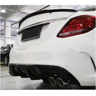 Mercedes C-class W205 2014-2021 Spoiler V9 (per SD 2015-2019, Carbonio) foto 4