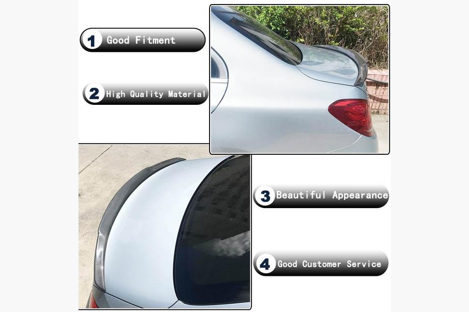 Mercedes C-class W205 2014-2021 Spoiler V9 (per SD 2015-2019, Carbonio) Foto 3