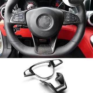 Cover Volante Carbonio Mercedes C-class W205 2014-2021 foto 1