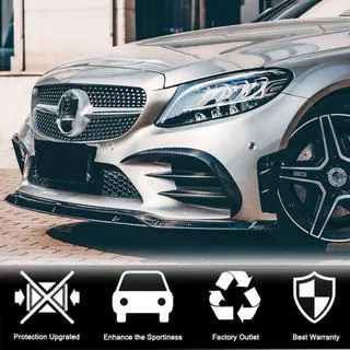 Estensioni paraurti anteriore V1 per C43 AMG 2019-2021 Carbonio foto 4