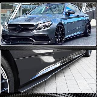 Minigonne Laterali V2 (per C43/C63 AMG 2015-2019, Carbonio) Mercedes C-class W205 2014-2021 foto 2