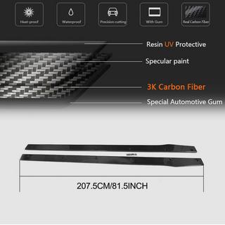 Minigonne Laterali V2 (per C43/C63 AMG 2015-2019, Carbonio) Mercedes C-class W205 2014-2021 foto 4