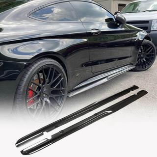 Minigonne Laterali V4 (per C43/C63 AMG 2015-2019, Carbonio) foto 1