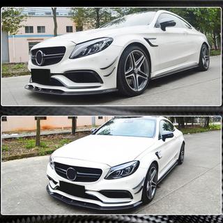 Labbro anteriore V1 per paraurti SD C63 AMG 2015-2019 Carbonio foto 4