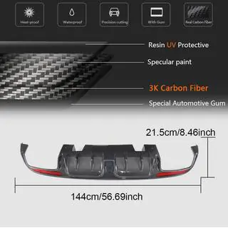 Diffusore Posteriore Paraurti V1 per SD C43/C63 AMG 2015-2019 Carbonio foto 2