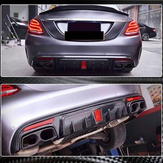 Diffusore Posteriore Paraurti V1 per SD C43/C63 AMG 2015-2019 Carbonio foto 3