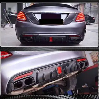 Diffusore Posteriore Paraurti V2 per SD C43/C63 AMG 2015-2019 Carbonio foto 1