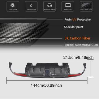 Diffusore Posteriore Paraurti V2 per SD C43/C63 AMG 2015-2019 Carbonio foto 3