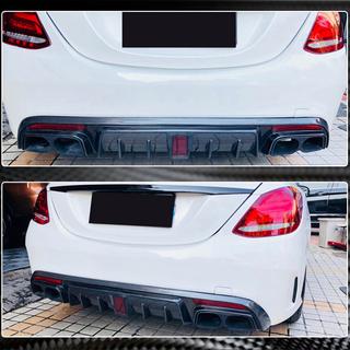 Diffusore Posteriore Paraurti V2 per SD C43/C63 AMG 2015-2019 Carbonio foto 4