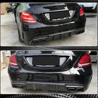 Diffusore Posteriore Paraurti V3 per SD C43/C63 AMG 2015-2019 Carbonio foto 3