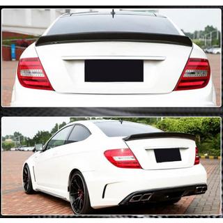 Spoiler con diffusore paraurti posteriore per C63 AMG 2012-2014 Carbonio foto 2
