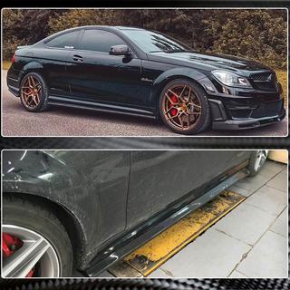 Minigonne Laterali (per AMG SD, Carbonio) Mercedes C-class W204 2007-2015 foto 3