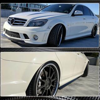 Minigonne Laterali (per AMG SD, Carbonio) Mercedes C-class W204 2007-2015 foto 4