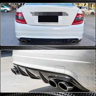 Diffusore Posteriore Paraurti V3 per AMG SD 2008-2011 Carbonio foto 4