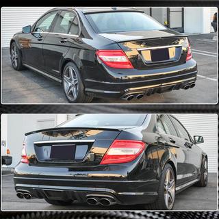 Diffusore Paraurti Posteriore V4 (per AMG SD 2008-2011, Carbonio) foto 4