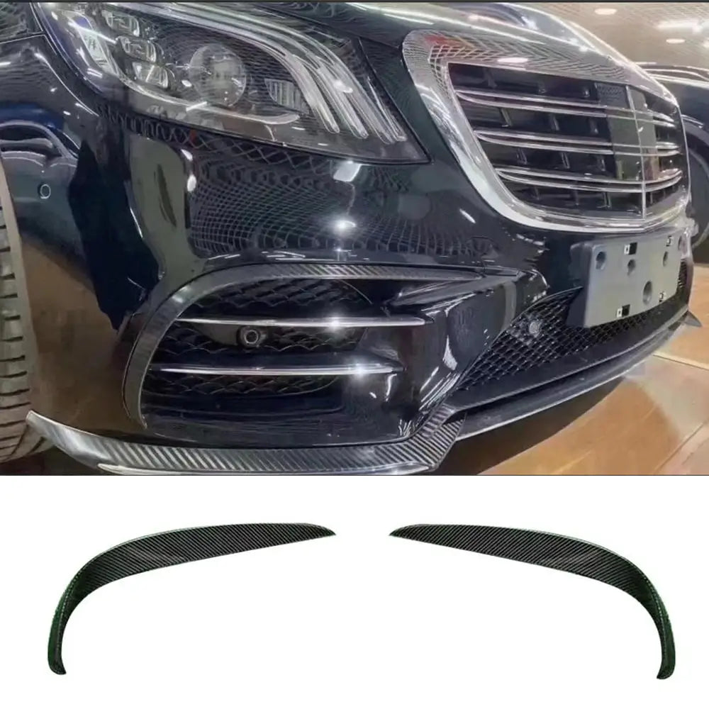 Estensioni paraurti anteriore V2 per S63 AMG 2014-2017 Carbonio foto 1