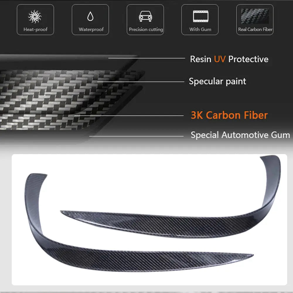 Estensioni paraurti anteriore V2 per S63 AMG 2014-2017 Carbonio foto 4