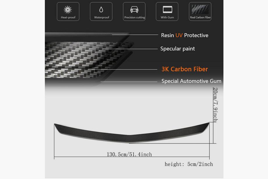 Mercedes E-class W212 2009-2016 Spoiler V1 (Carbonio) Foto 5
