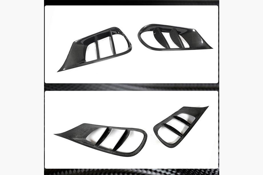 Mercedes E-class W212 2009-2016 Inserti paraurti anteriore (per AMG-Line 2013-2016, Carbonio) Foto 3