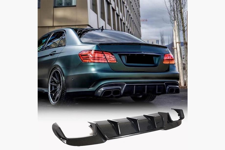 Mercedes E-class W212 2009-2016 Diffusore Posteriore Paraurti V2 per E63 AMG 2013-2016 Carbonio Image