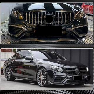 Labbro anteriore Lip V1 per E63 AMG 2016-2019 Carbonio foto 3