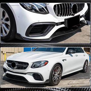 Labbro anteriore Lip V1 per E63 AMG 2016-2019 Carbonio foto 4