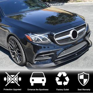 Labbro Anteriore V1 per AMG-Line / E43 AMG 2016-2019, Carbonio foto 2