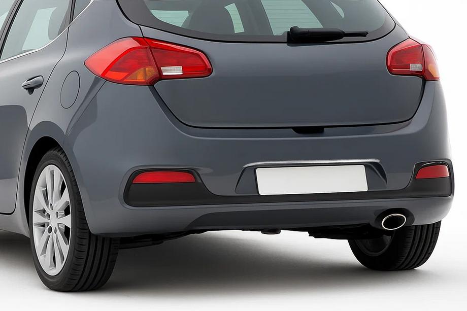 Kia Ceed 2012-2018 Modanatura cromata sopra targa per HB (acciaio inox) Image