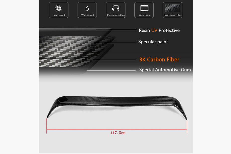 Mercedes CLA C117 2013-2019 Spoiler V1 (SD, Carbonio) Image