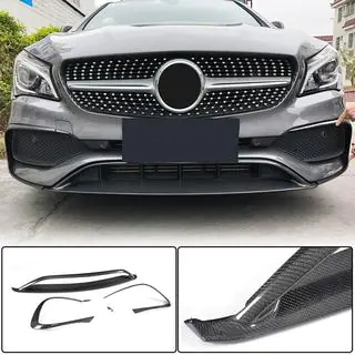 Labbro anteriore paraurti (per AMG-Line SD 2017-2019, Carbonio) foto 1