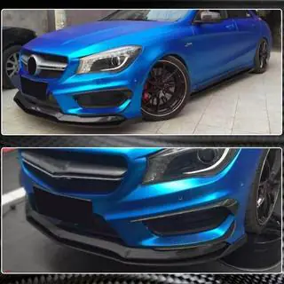 Labbro Anteriore paraurti Lip (per CLA45 AMG SD 2013-2015, Carbonio) foto 4