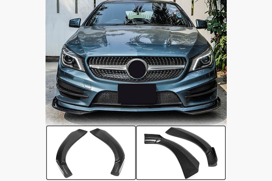 Mercedes CLA C117 2013-2019 Coperture Paraurti Anteriore in Carbonio (per Base SD 2013-2016) Foto 1