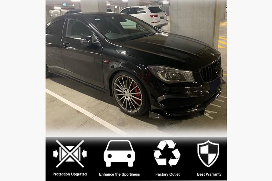 Mercedes CLA C117 2013-2019 Coperture Paraurti Anteriore in Carbonio (per Base SD 2013-2016) Foto 2