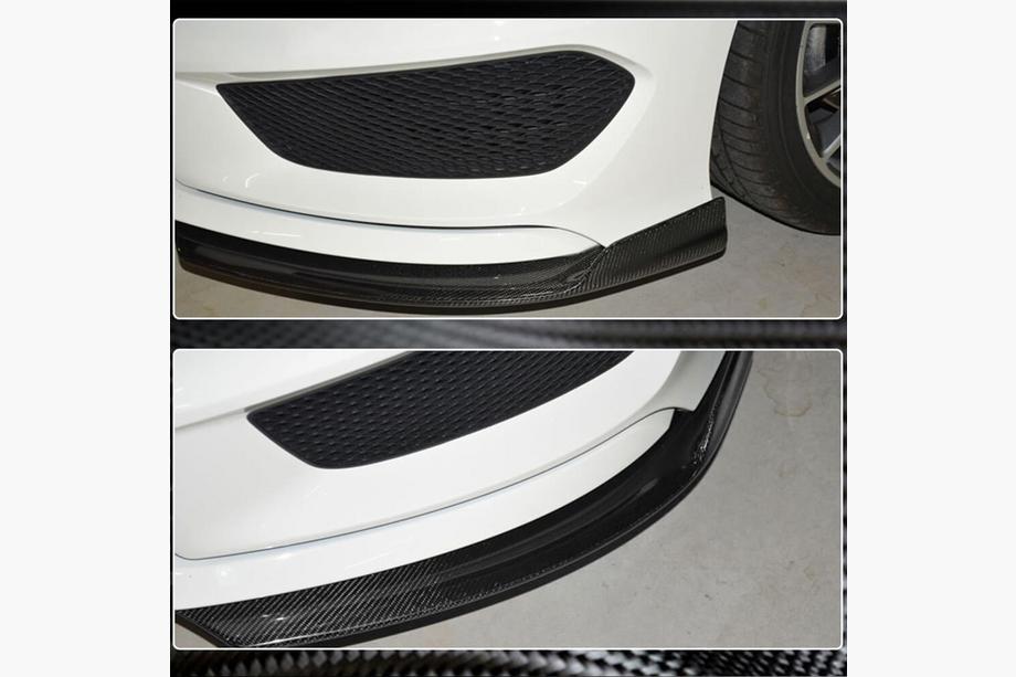 Mercedes CLA C117 2013-2019 Coperture Paraurti Anteriore in Carbonio (per Base SD 2013-2016) Foto 3